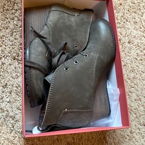 COPY - Cobb hill wedge booties.